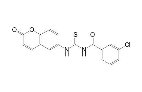 N-(3-chlorobenzoyl)-N'-(2-oxo-2H-chromen-6-yl)thiourea