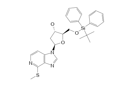 1-(2'-DEOXY-5'-O-[(TERT.-BUTYL)-DIPHENYLSILYL]-BETA-D-ERYTHRO-PENTOFURANOSYL)-4-(METHYLTHIO)-1H-IMIDAZO-[4,5-C]-PYRIDINE
