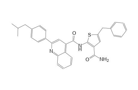 N-[3-(aminocarbonyl)-5-benzyl-2-thienyl]-2-(4-isobutylphenyl)-4-quinolinecarboxamide