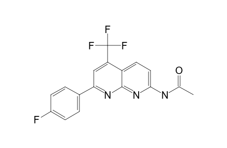 2-ACETYLAMINO-5-TRIFLUOROMETHYL-7-(4-FLUOROPHENYL)-1,8-NAPHTHYRIDINE