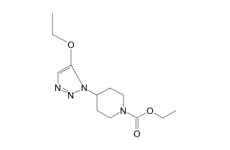 4-(5-ethoxy-1H-1,2,3-triazol-1-yl)-1-piperidinecarboxylic acid, ethyl ester