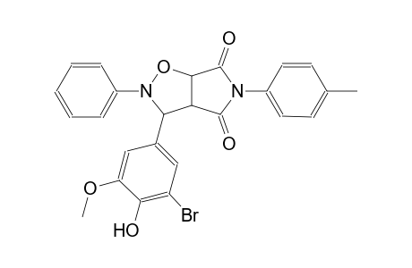 3-(3-bromo-4-hydroxy-5-methoxyphenyl)-5-(4-methylphenyl)-2-phenyldihydro-2H-pyrrolo[3,4-d]isoxazole-4,6(3H,5H)-dione