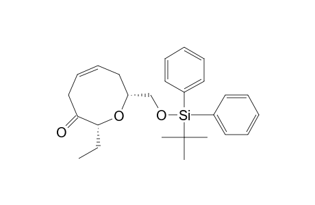 (2R,4Z,8R)-2-[[tert-butyl(diphenyl)silyl]oxymethyl]-8-ethyl-3,6-dihydro-2H-oxocin-7-one