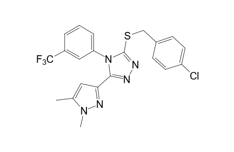 3-[(p-chlorobenzyl)thio]-5-(1,5-dimethylpyrazol-3-yl)-4-(alpha,alpha,alpha-trifluoro-m-tolyl)-4H-1,2,4-triazole