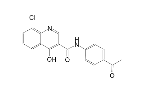 3-quinolinecarboxamide, N-(4-acetylphenyl)-8-chloro-4-hydroxy-
