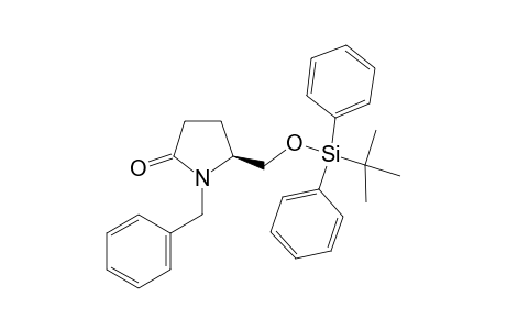 (S)-5-(TERT.-BUTYLDIPHENYLSILOXYMETHYL)-1-(PHENYLMETHYL)-2-PYRROLIDINONE