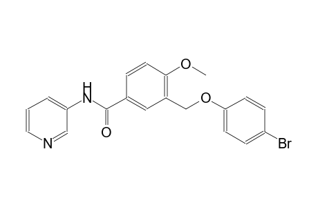 3-[(4-bromophenoxy)methyl]-4-methoxy-N-(3-pyridinyl)benzamide