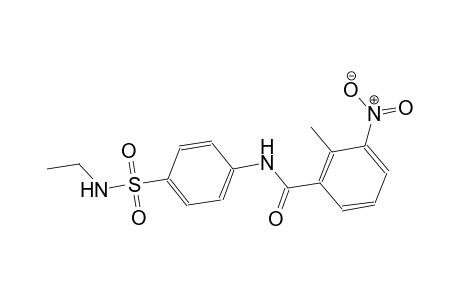 N-{4-[(ethylamino)sulfonyl]phenyl}-2-methyl-3-nitrobenzamide