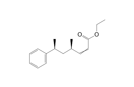 ethyl (4R,6S)-4-methyl-6-phenyl-hept-2-enoate