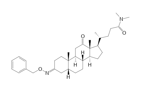 N,N-DIMETHYL-3-O-BENZYLOXIMINO-12-OXO-7-DEOXY-CHOLIC-AMIDE