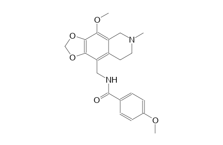 benzamide, 4-methoxy-N-[(5,6,7,8-tetrahydro-4-methoxy-6-methyl[1,3]dioxolo[4,5-g]isoquinolin-9-yl)methyl]-
