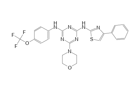6-(4-morpholinyl)-N2-(4-phenyl-2-thiazolyl)-N4-[4-(trifluoromethoxy)phenyl]-1,3,5-triazine-2,4-diamine