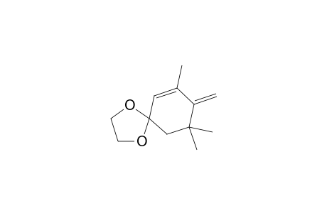 7,9,9-trimethyl-8-methylene-1,4-dioxaspiro[4.5]dec-6-ene