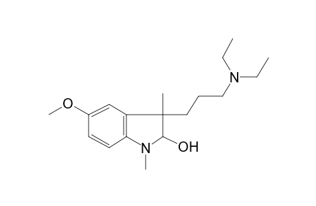 3-[3-(Diethylamino)propyl]-5-methoxy-1,3-dimethyl-2-indolinol