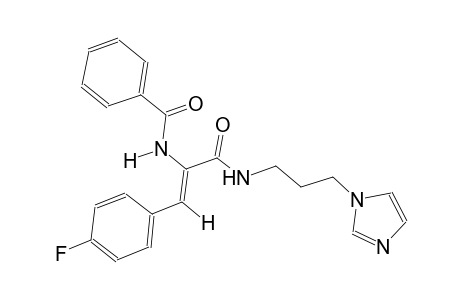 benzamide, N-[(Z)-2-(4-fluorophenyl)-1-[[[3-(1H-imidazol-1-yl)propyl]amino]carbonyl]ethenyl]-