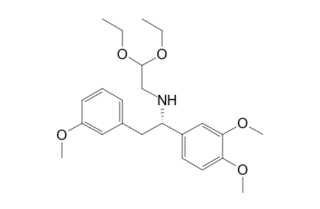 (1S)-N-(2,2-diethoxyethyl)-1-(3,4-dimethoxyphenyl)-2-(3-methoxyphenyl)ethanamine