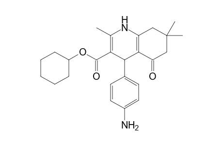 Cyclohexyl-4-(4'-aminophenyl)-2,7,7-trimethyl-5-oxo-1,4,5,6,7,8-hexahydro-quinoline-3-carboxylate