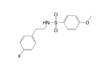 N-[2-(4-fluorophenyl)ethyl]-4-methoxybenzenesulfonamide