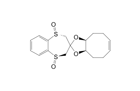 (1R,5R)-Spiro[1,5-benzodithiepane-3,10'-[9,11]dioxabicyclo[6.3.0]undeca-4-ene] 1,5-dioxide