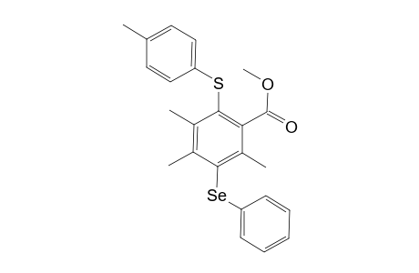 Methyl 2,4,5-Trimethyl-6-[(4-methylphenyl)sulfanyl]-3-(phenylselanyl)benzoate