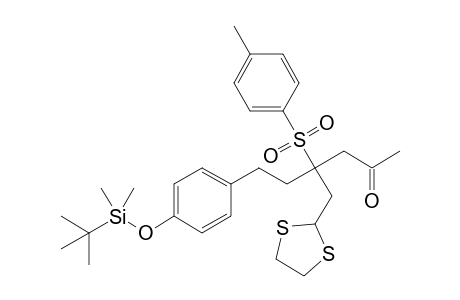 6-[4-[tert-butyl(dimethyl)silyl]oxyphenyl]-4-(1,3-dithiolan-2-ylmethyl)-4-(4-methylphenyl)sulfonyl-hexan-2-one