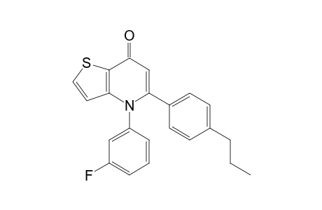 4-(3-Fluorophenyl)-5-(4-propylphenyl)thieno[3,2-b]pyridin-7(4H)-one