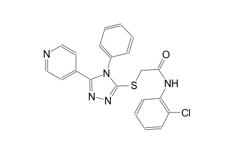 N-(2-chlorophenyl)-2-{[4-phenyl-5-(4-pyridinyl)-4H-1,2,4-triazol-3-yl]sulfanyl}acetamide