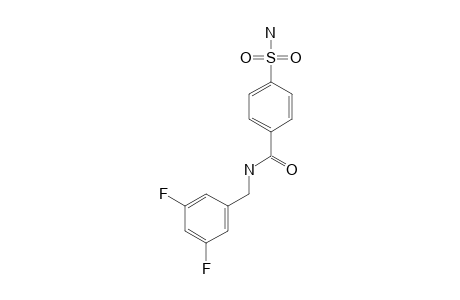 N-(4'-SULFAMOYLBENZOYL)-3,5-DIFLUOROBENZYLAMINE
