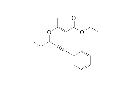 (E)-Ethyl 3-(1-phenylpent-1-yn-3-yloxy)but-2-enoate