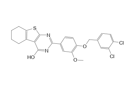 2-{4-[(3,4-dichlorobenzyl)oxy]-3-methoxyphenyl}-5,6,7,8-tetrahydro[1]benzothieno[2,3-d]pyrimidin-4-ol