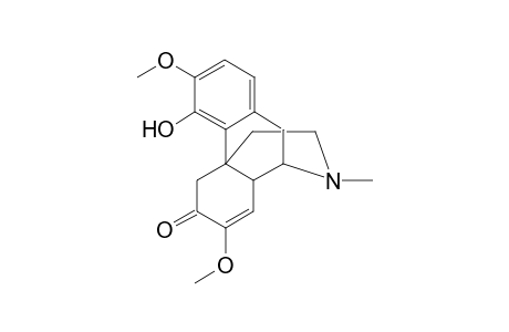 4-Hydroxy-3,7-dimethoxy-17-methyl-7,8-didehydromorphinan-6-one