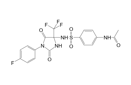 N-(4-{[1-(4-fluorophenyl)-2,5-dioxo-4-(trifluoromethyl)imidazolidin-4-yl]sulfamoyl}phenyl)acetamide