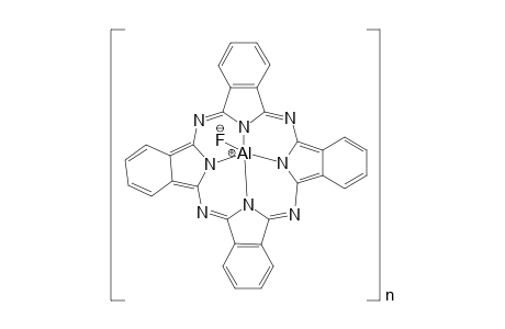 Poly(phthalocyanine aluminum fluoride) complex