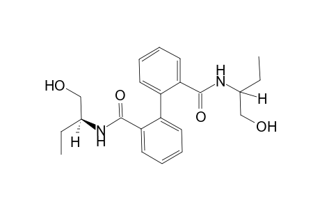 Biphenyl-2,2'-dicarboxylic acid bis-[(1R-hydroxymethylpropyl)amide]