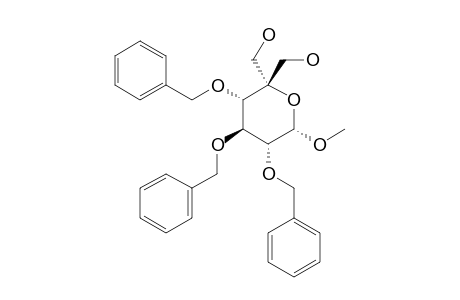 METHYL-2,3,4-TRI-O-BENZYL-5-C-(HYDROXYMETHYL)-ALPHA-D-XYLO-HEXOPYRANOSIDE