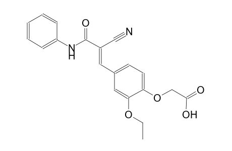 {4-[(1E)-3-anilino-2-cyano-3-oxo-1-propenyl]-2-ethoxyphenoxy}acetic acid