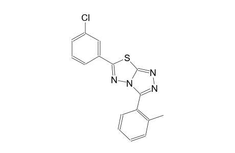 6-(3-chlorophenyl)-3-(2-methylphenyl)[1,2,4]triazolo[3,4-b][1,3,4]thiadiazole
