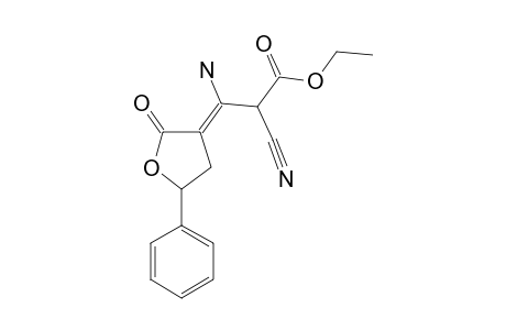 ETHYL-CIS-3-AMINO-2-CYANO-3-(TETRAHYDRO-2-OXO-5-PHENYLFURAN-3-YL)-PROPENOATE