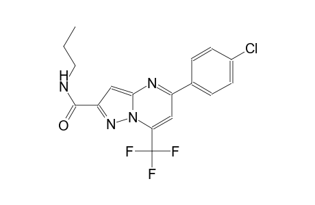 pyrazolo[1,5-a]pyrimidine-2-carboxamide, 5-(4-chlorophenyl)-N-propyl-7-(trifluoromethyl)-