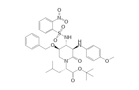 (3R,4R,5R)-5-Benzyloxy-N-[(1S)-1-(tert-butoxycarbonyl)-3-methylbutyl]-3-(p-methoxyanilino)-4-(o-nitrobenzenesulfonamido)piperidin-2-one