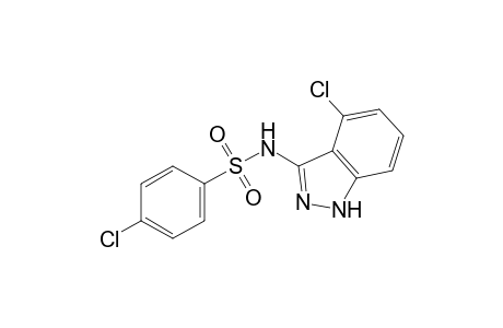 p-chloro-N-(4-chloro-1H-indazol-3-yl)benzenesulfonamide
