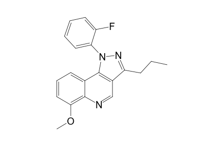 1-(2-Fluorophenyl)-3-propyl-6-methoxypyrazolo[4,3-c]quinoline