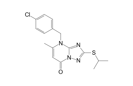 4-(4-chlorobenzyl)-2-(isopropylthio)-5-methyl-[1,2,4]triazolo[5,1-b]pyrimidin-7-one