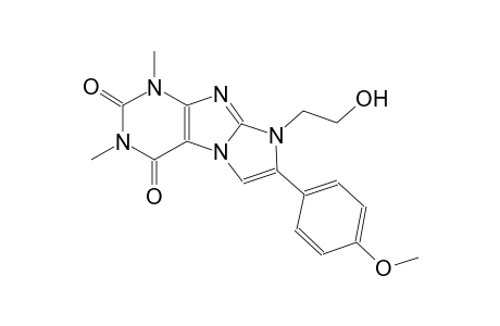 1H-imidazo[2,1-f]purine-2,4(3H,8H)-dione, 8-(2-hydroxyethyl)-7-(4-methoxyphenyl)-1,3-dimethyl-