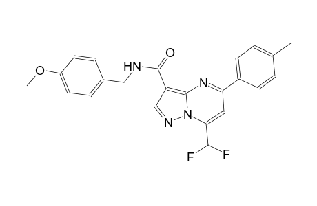 7-(difluoromethyl)-N-(4-methoxybenzyl)-5-(4-methylphenyl)pyrazolo[1,5-a]pyrimidine-3-carboxamide