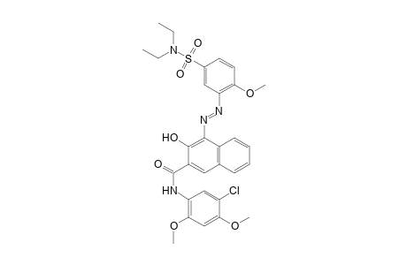 2-Naphthalenecarboxamide, N-(5-chloro-2,4-dimethoxyphenyl)-4-[[5-[(diethylamino)sulfonyl]-2-methoxyphenyl]azo]-3-hydroxy-