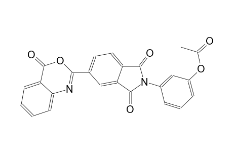 1H-isoindole-1,3(2H)-dione, 2-[3-(acetyloxy)phenyl]-5-(4-oxo-4H-3,1-benzoxazin-2-yl)-