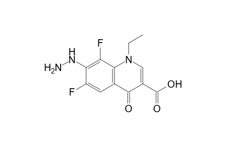 1-Ethyl-6,8-difluoro-7-hydrazino-4-keto-quinoline-3-carboxylic acid