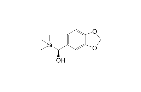 (S)-(-)-3,4-Dimethylenedioxy-.alpha.-(trimethylsilyl)benzenemethanol
