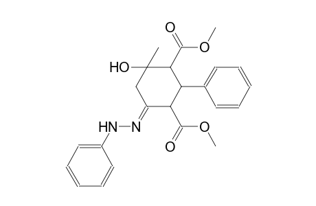 1,3-cyclohexanedicarboxylic acid, 4-hydroxy-4-methyl-2-phenyl-6-(phenylhydrazono)-, dimethyl ester, (6E)-